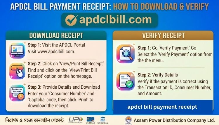 apdcl bill payment receipt