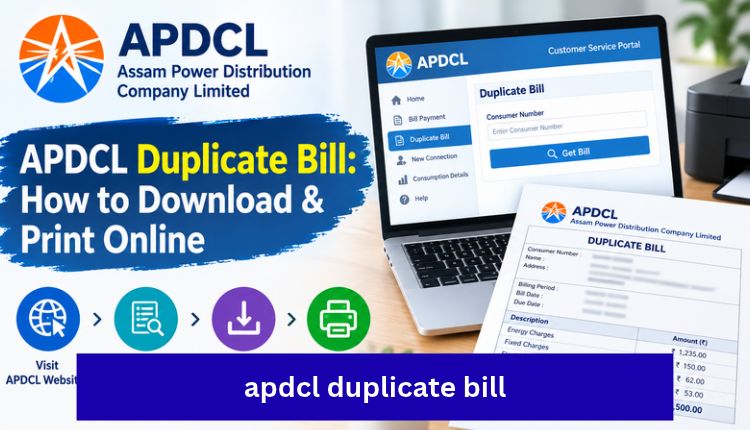 apdcl duplicate bill