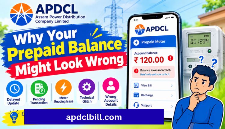 apdcl prepaid bill check